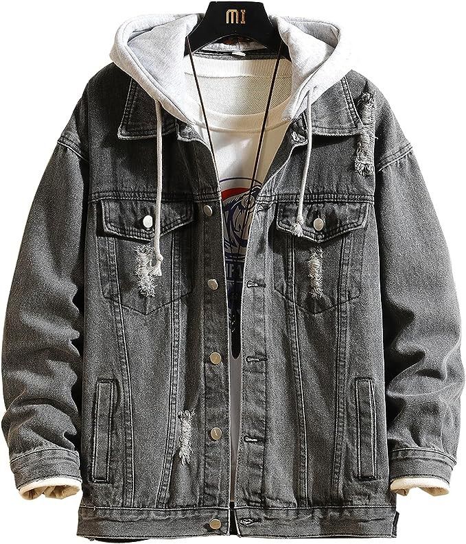 Hooded denim jackets